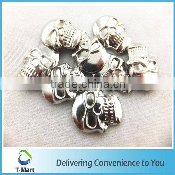 decorative skull pattern metal studs for clothing
