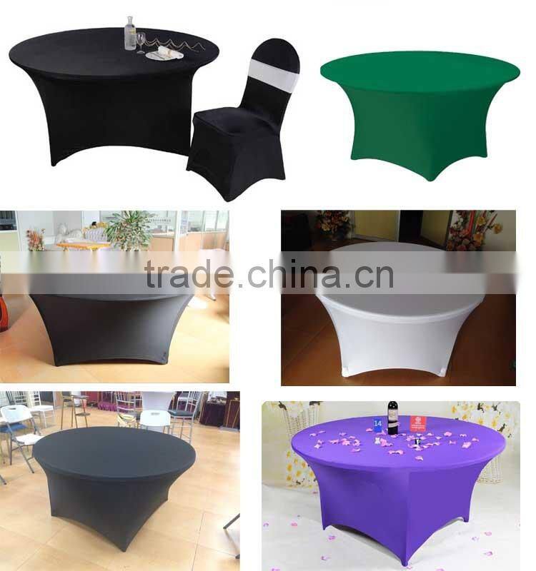 Spandex Table Cloth Polyester Banquet Wedding Cheap Table Cloth