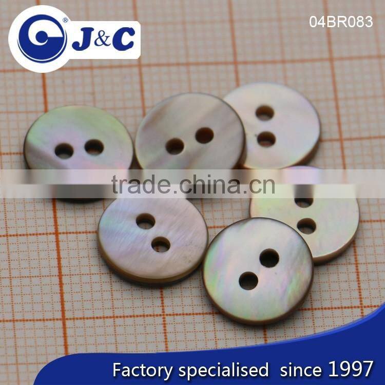J&C Brown MOP shell buttons,pearl shell buttons for fashion shirt.BR286