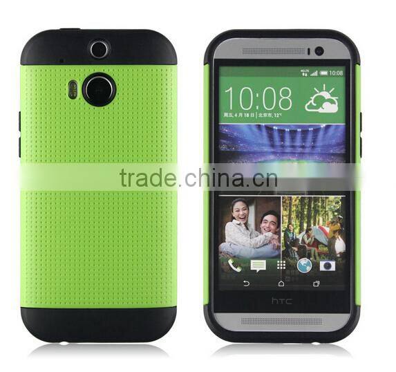 2015 China Factory Newest Tough Slim Armor Case Shockproof for HTC M8 case Cover back case