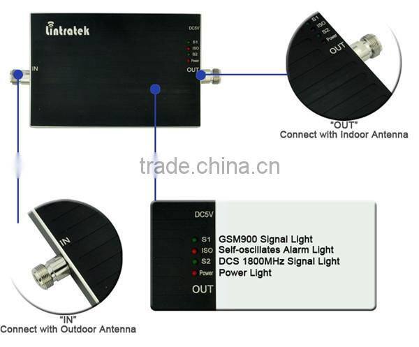 Lintratek Indoor telecom Repeater, Mobile Phone Signal 900mhz High Power Booster ,900 gsm DUAL BAND 3G 2100mhz signal booster