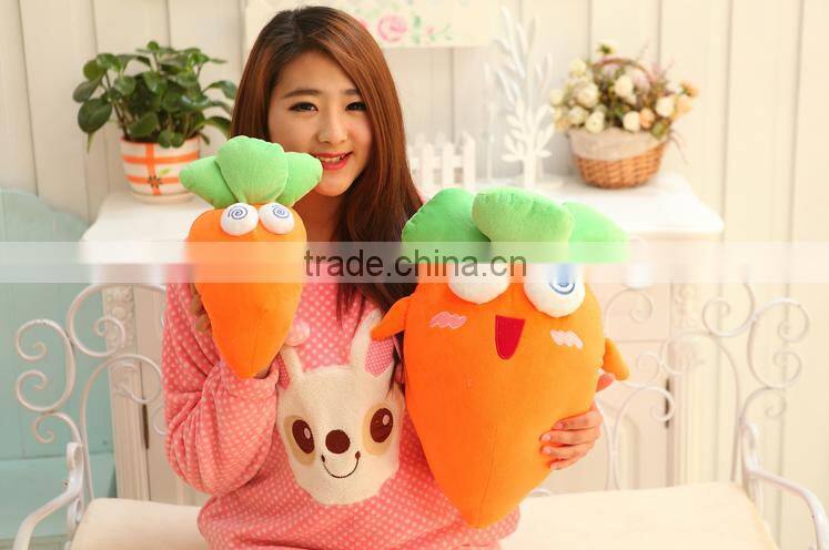 Custom Wholesale Soft Plush Vegetable Pillow Toys Cute Charming Pillow