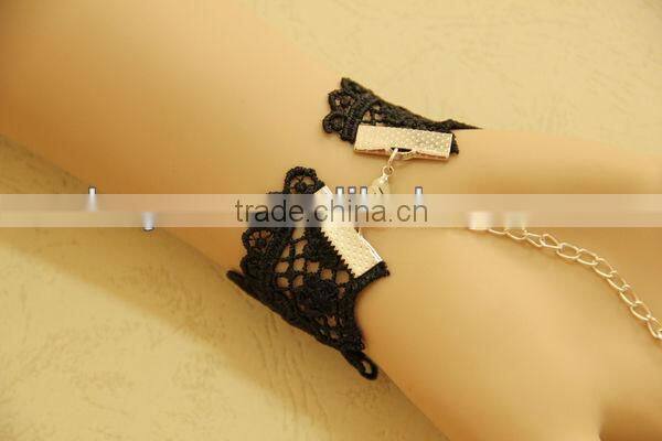 2013 New Arrival Fairy Vintage Lace Bracelets Rings Charm Bracelets Women Fashion Accessories Gothic Jewelry