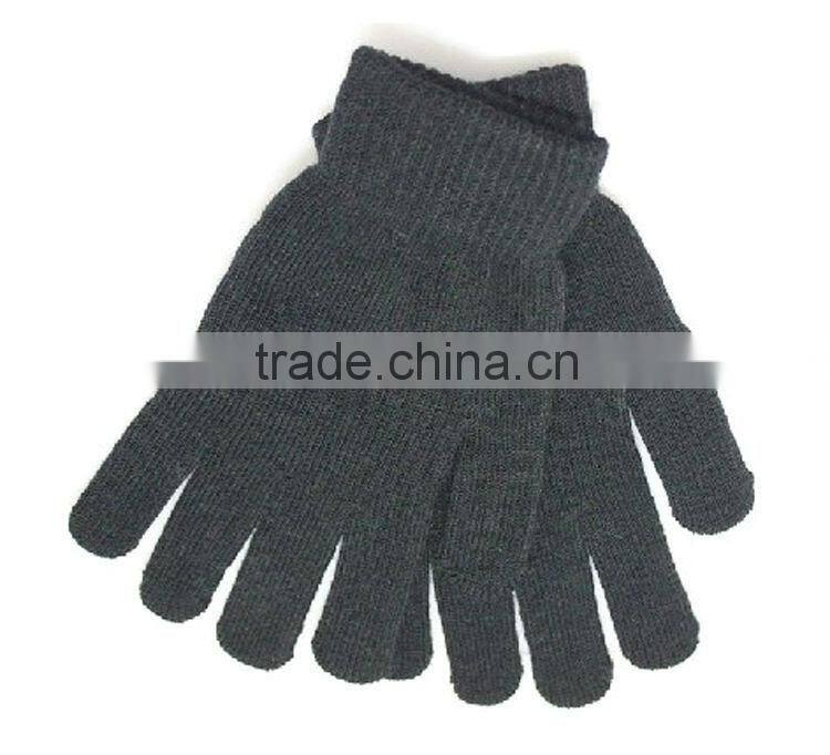 solid color blank acrylic knit gloves many colors custom