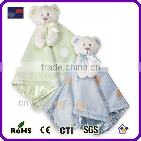 Baby Soft Toy Blankets / High Quality Baby Blanket with Teddy Bear Toy