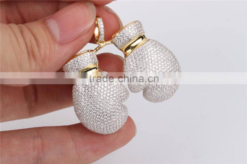 Top sales cheap copper hip hop pendant neckalce charm