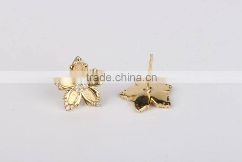 2015 Hot Selling fashion earring designs new model earrings sun micro plates ladies gold earrings