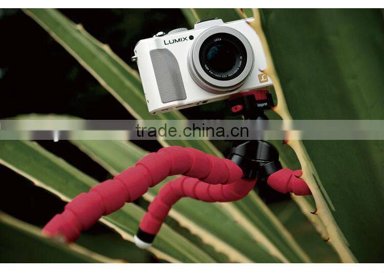 Red Soft &Flexible Tripod Stand for Digital Camera Video Camcorder