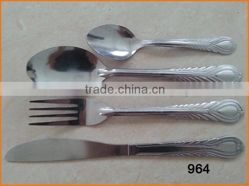 964 Spoon Knife and Fork Dinner Sets Stainless Steel