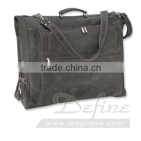 Leather Garment Bag Distressed Custom High Quality Suit Bag for Men