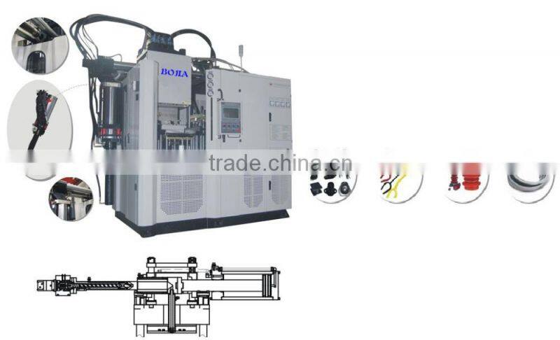 LSR Liquid Silicone Rubber injection molding machine Vertical type slide table