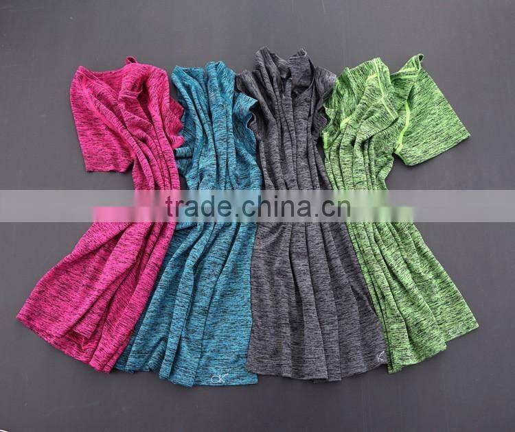 Women Workout Gym Sports Top Fitness Running Yoga T-Shirt