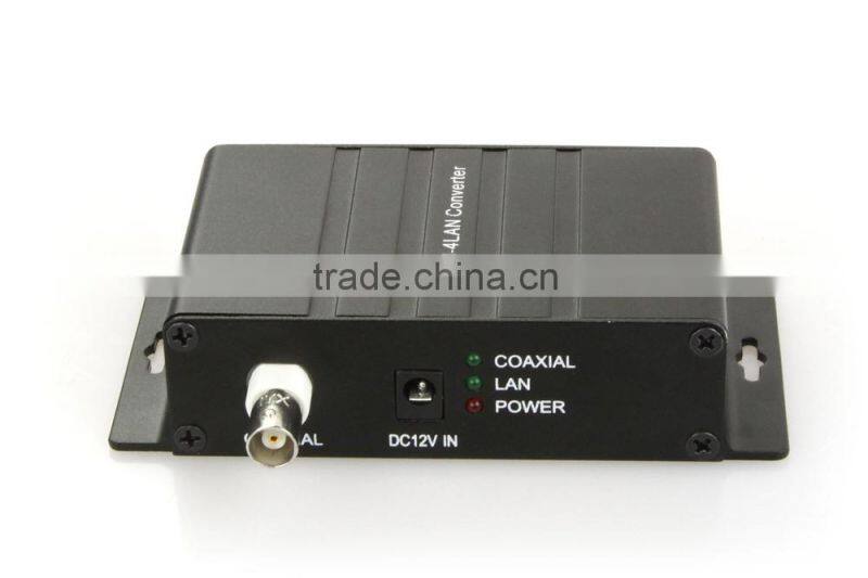 High quality 1C4E EoC Converter with 1 BNC Port and 4x Ethernet Ports