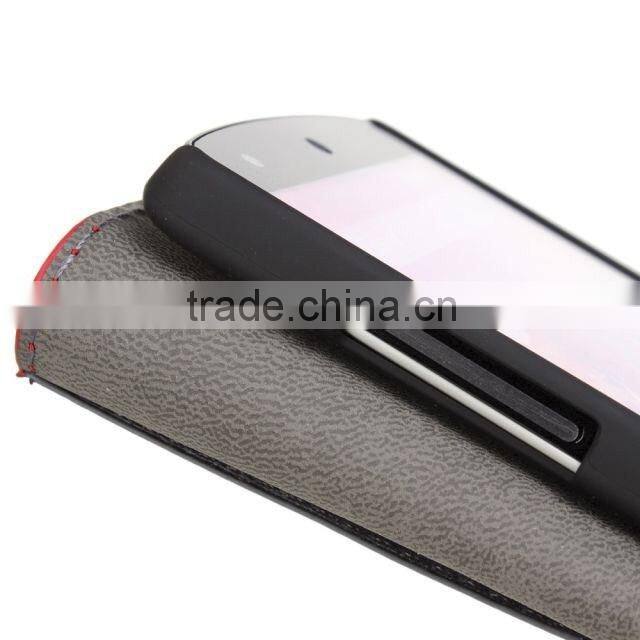 Wholesale price Flag leather cover case with card slots For HTC One mini M4