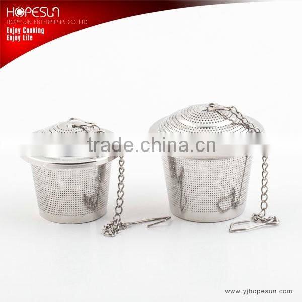Popular high quality stainless steel mesh house shape tea infuser ball of 119th Conton Fair