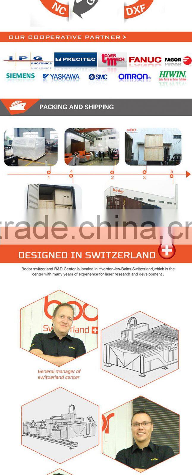 china bodor Staineless steel laser cutting machine cnc