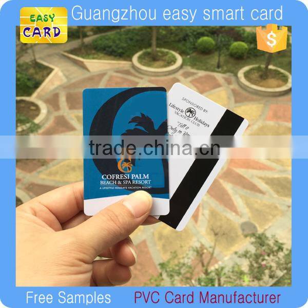 China manufacturer plastic pvc hotel magnetic key card