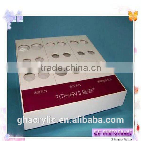 professional white and black make up organizer cosmetic display rack