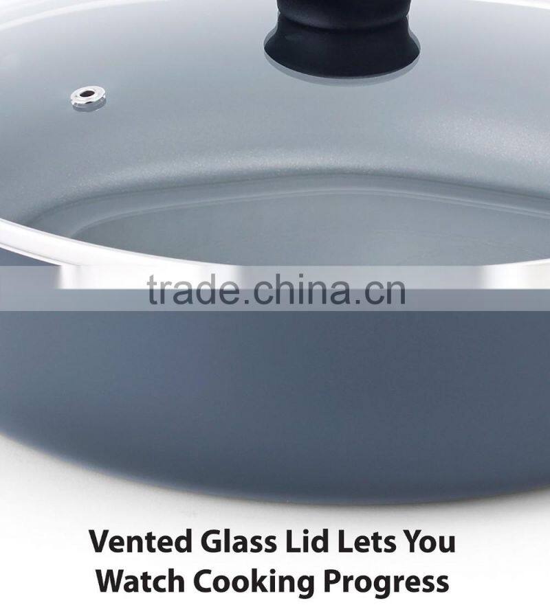 Aluminum Non-stick Milk Stock Sauce Pan Cooking Pot Cookware Set Deep Fry Egg Pizza Pan Wok Casserole