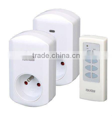 TW68F, 1v1, 1v2, 1v3, 1v4, wireless Remote Control Socket (French type, plug-in)