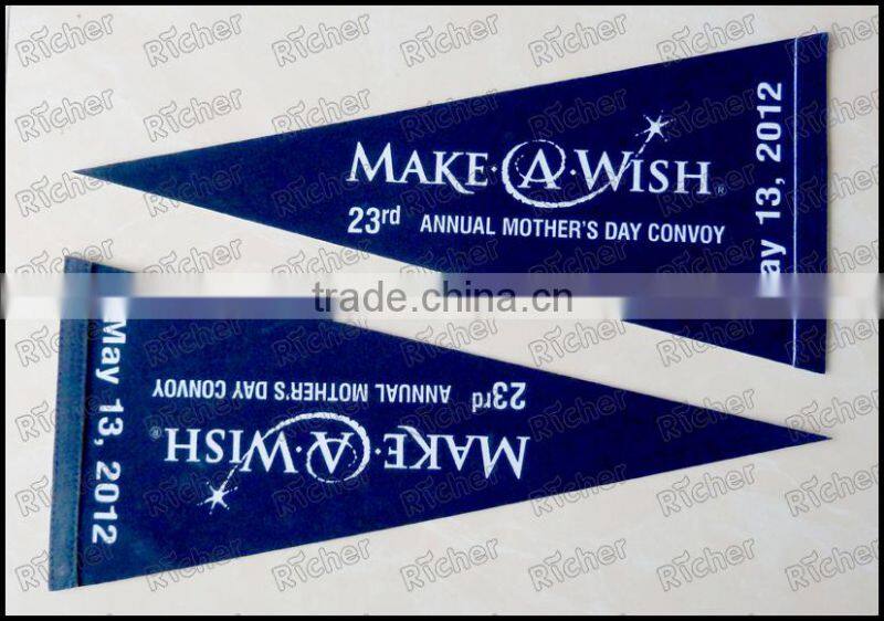 promotional team sport club fan outdoor flag/banner gift custom bannerette flag