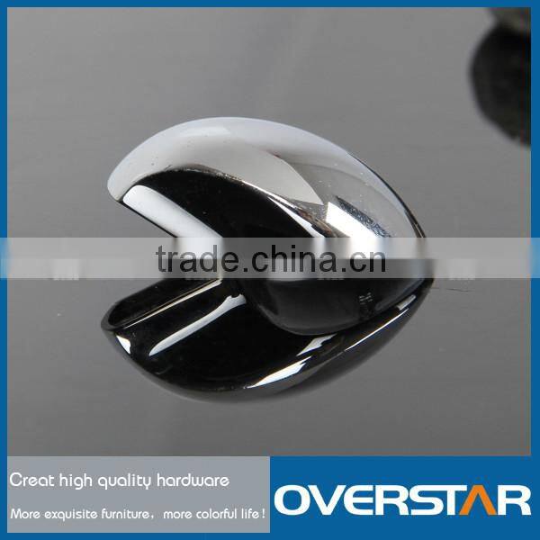 Chorme Plated Zinc Alloy Curved Bedroom Furniture Hardware Drawer Knob
