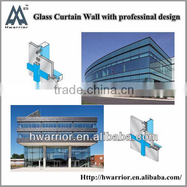 Philippines aluminum frame glass curtain wall