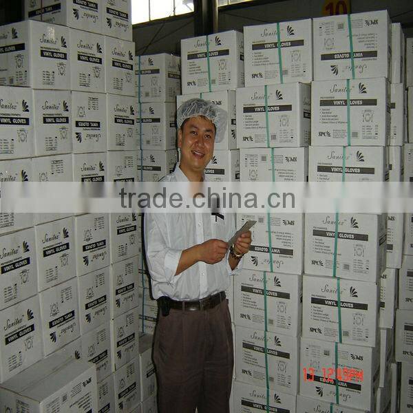 Durable, long cuff, small / large, blue and disposable natural nitrile industrial gloves(CE ISO FDA)