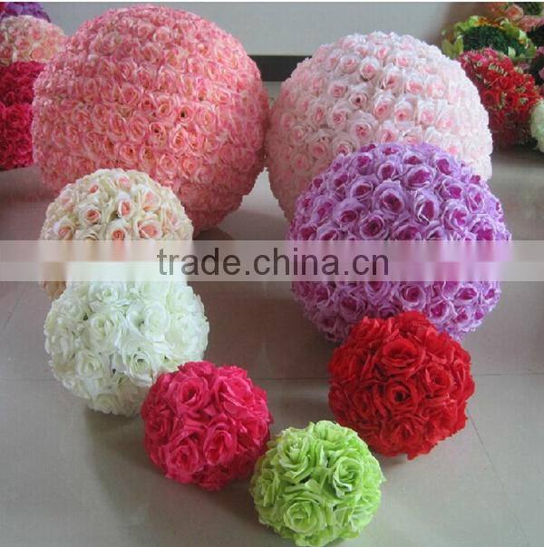 Artificial hot sale silk flower ball with decorative