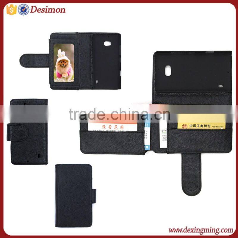 super wallet Desimon PU Leather wallet stand mobile phone leather case for nokia lumia 930
