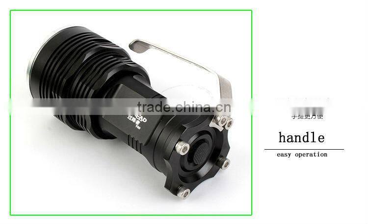 GOREAD Y50 Black Aluminum High bright rechargeable 1000lum T6 flashlight search light