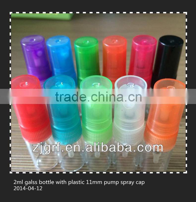 50ml plastic perfume plastic bottle cap with any color and any size