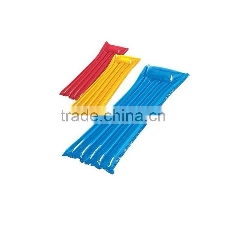 Hot sale inflatable beach mattress, PVC inflatable float mattress