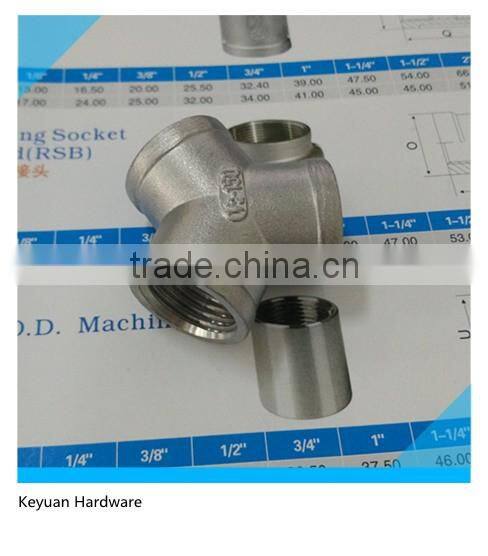 Stainless Steel Cast Y-Type Tee Banded Connector
