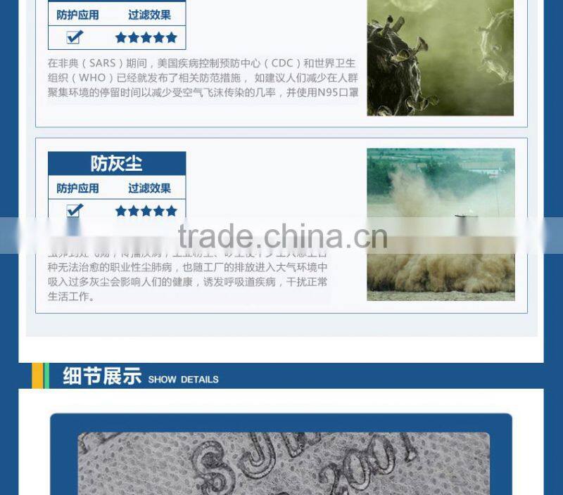 pm 2.5 air pollution masks face mask disposable particulate respirator air filtering mask