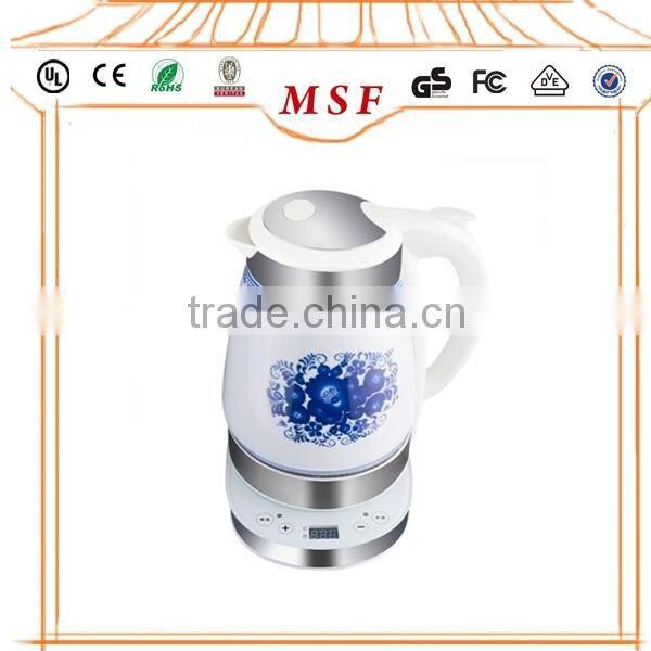 1.7L Digital Ceramic Electric Kettle with tray set