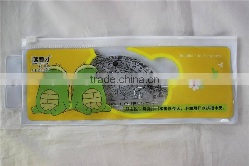 Great Plastic Transparent Fashion Encouraagement Ruler Set for Student