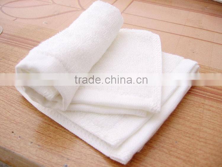 high quality wholesale terry bamboo white hand towel baoding