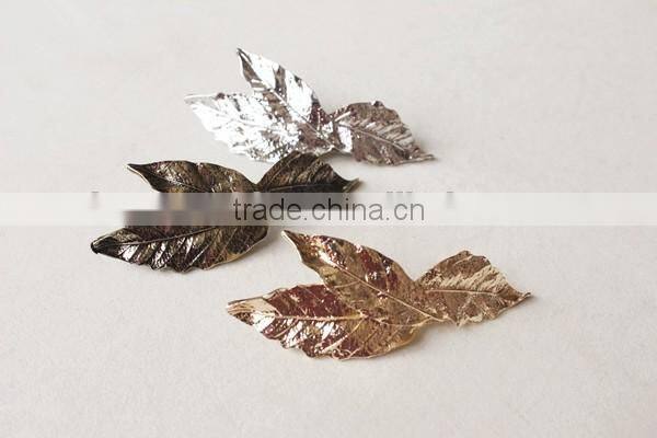 2016 New Metal Clip,Retro leaf spring clip,alloy leaf hairpin headdress for ladies
