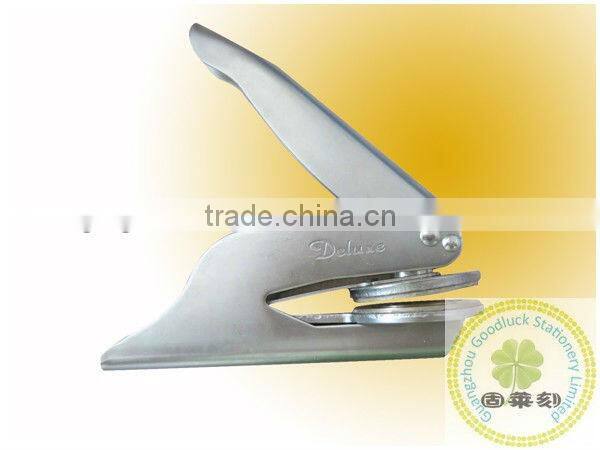 Custom letters handle grips metal embossed logo