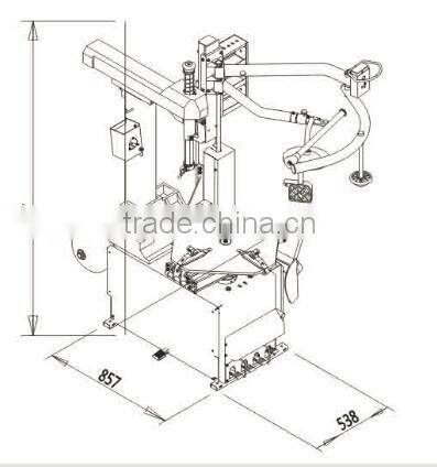 Automatic used tire changer machine for sale with distributor price