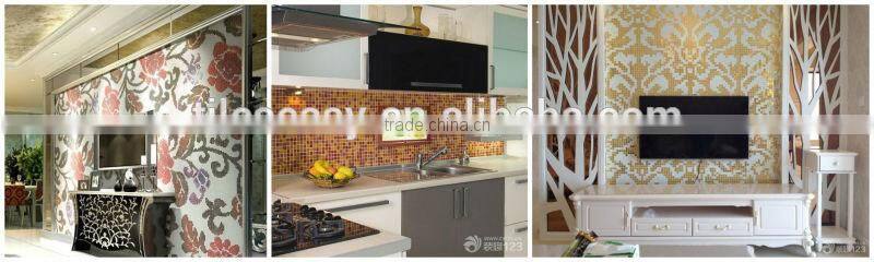 glazed blue green pink yellow mixed ceramic mosiac tile min10*10mm