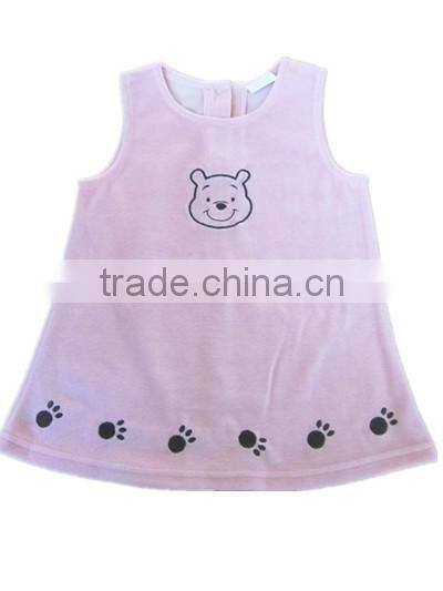 little beer kids girls clothes sleeveless soft toddler baby dress