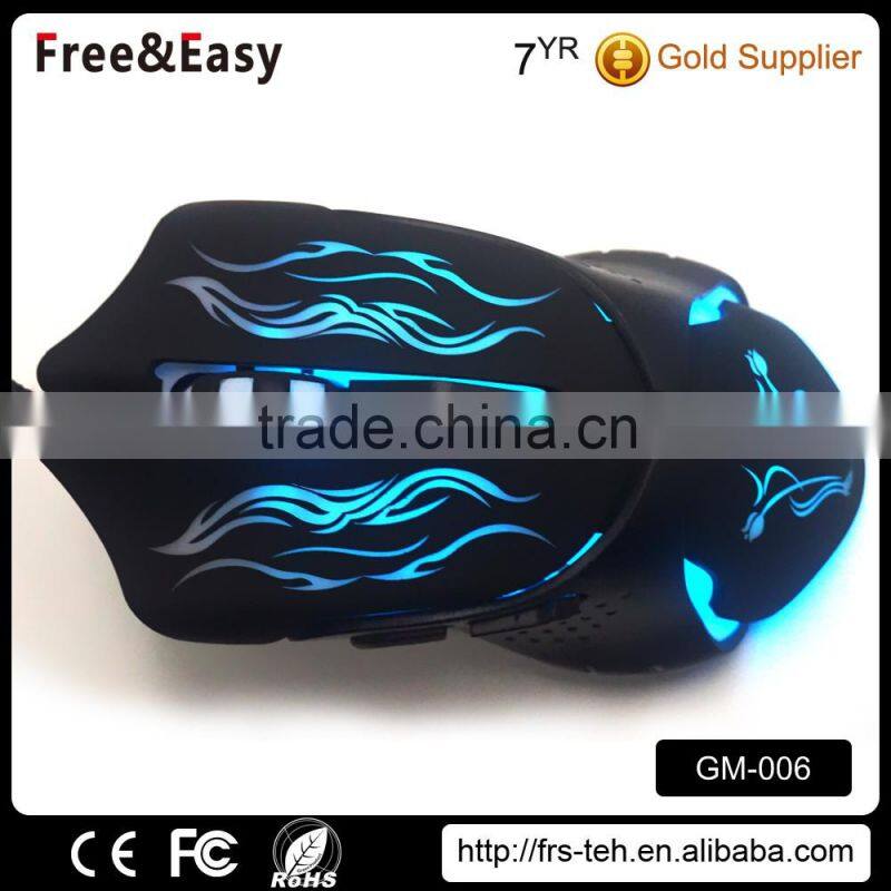 The Beautifull 6 Buttons USB Gaming Mouse with Glittery LED