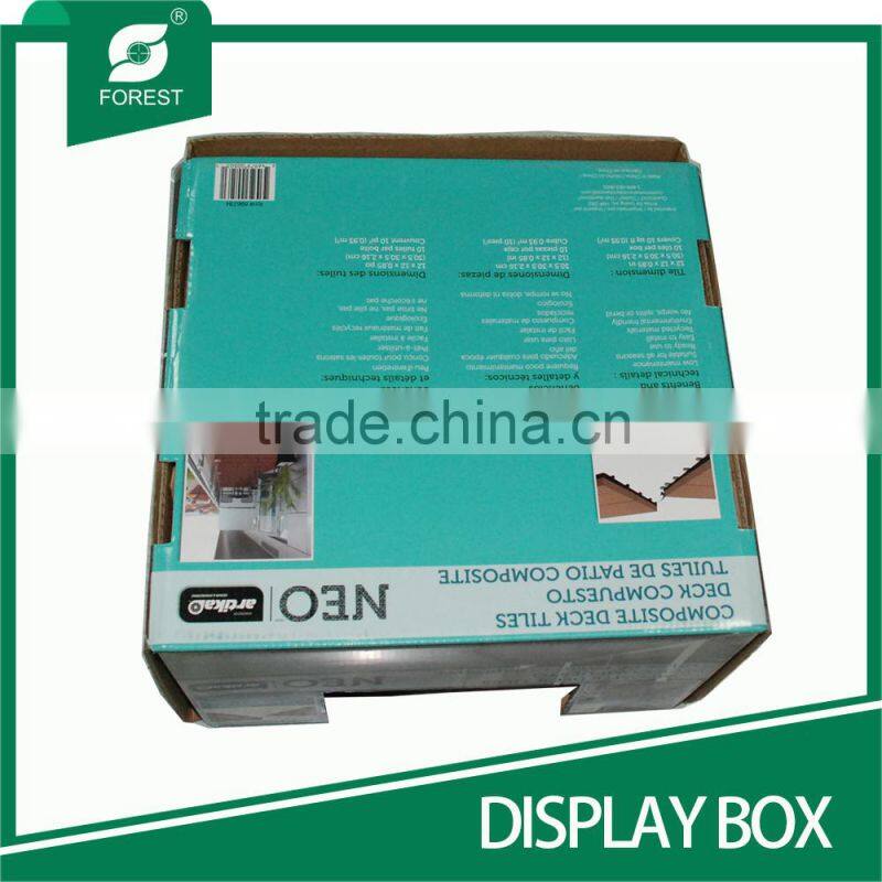 CUSTOM ACCEPT ORDER FOLED CORRUGATED DISPLAY BOX FOR HOME APPLIANCE