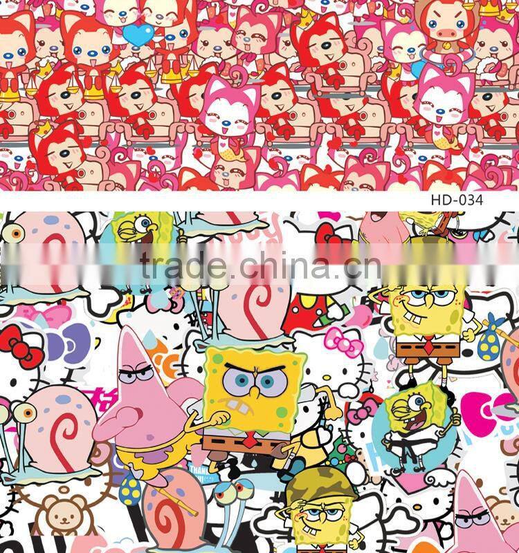 HD-034 CARLIKE Air Bubble Free Easy Clean Car Wrap Bomb Sticker Auto Body Color Sheet