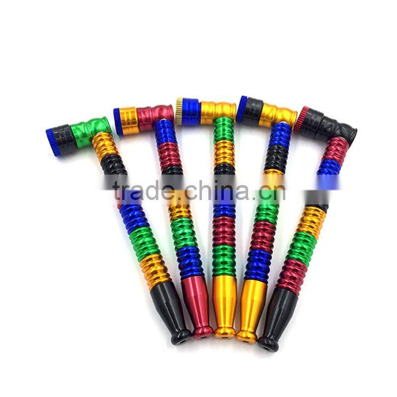 2015 YiWu GangTe high quality smoking pipe 6 section pipe