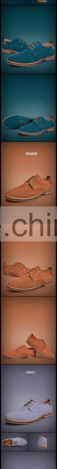 Casual style popular trend leather office men rubber shoe