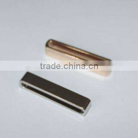 Zine alloy garment buckle bar,neck trim, nickle free Cadmium free quality