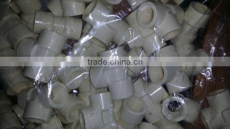High quality pvc threaded tee/BS standard pvc tee